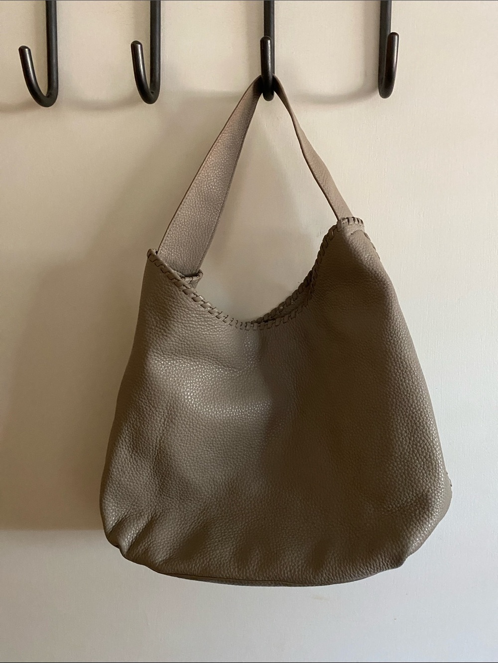 Tory Burch Marion Whipstitch Hobo bag Pebbled Leather - Picture 2 of 15